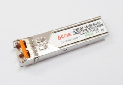 中国 1000BASE 80km 1.25G SMF DWDM SFP のトランシーバー互換性がある Alcatel SFP-GIG-DWDM-60 販売のため