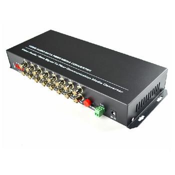 China 16 Channel Video Optical Converter digital fiber optic video optical transmitter & receive for sale