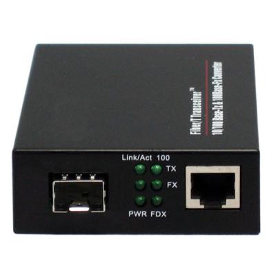 China 10 / 100Mbps Fiber Optic Media Converter , SFP To RJ45 Converter for sale