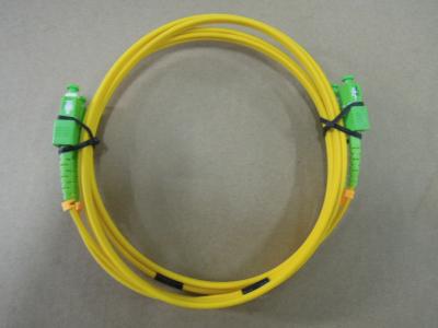 China grado de fibra óptica de las telecomunicaciones del cordón de remiendo del duplex de 2.0m m PBT SM con el conector del SC/de APC en venta