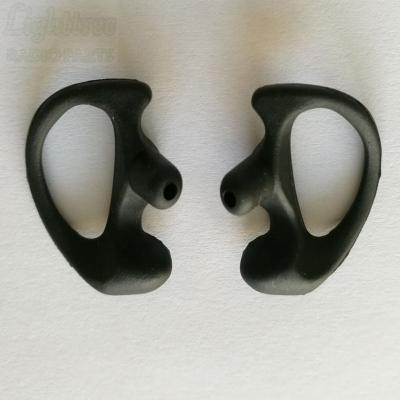 China Black Silicon Earmold for left and right tube acoustic headphones small for sale