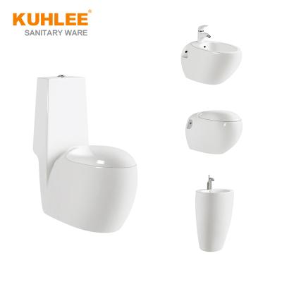 China China New Design Modern Special Bathroom Suite Sanitary Ware Set One Piece Toilet Bowl Set With Sink Bidet for sale