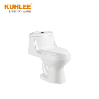 China Factory Price Wholesale Bathroom Double-Flow Siphonic WC Strap White One Piece Toilet Bowl For South Africa for sale