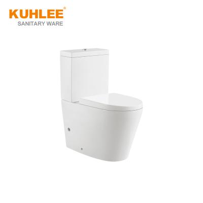 China China Supplier Bathroom Double-Flow Ceramic WC Sanitary Ware Two Piece Toilet For Office Building for sale