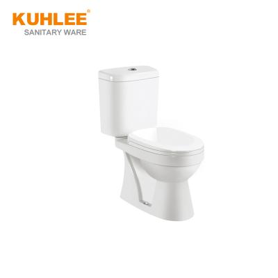 China Double-Flow China Manufacturer Sanitary Ware Students Toilet WC Ceramic Two Piece Toilet For School for sale