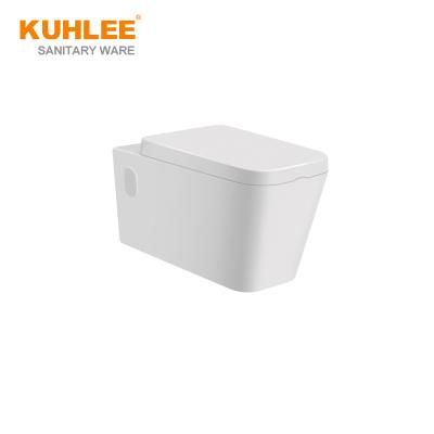 China High Quality Bathroom Ceramic P-trap Toilet Cistern China Wc Toilet Hidden Wall Hung Sanitary Ware Toilet for sale