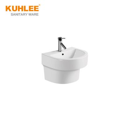 China Modern Popular Design Ware Wall Hung Basin Bathroom Wash Hand Basin Wall Mount Sanitary Sink for sale