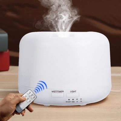 China 300ml Hotel Aromatherapy Oil Diffuser Air Humidifier with 7 Color Changing LED Lights Diffuse Aroma for Home Ultrasonic Mist for sale