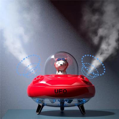 China New Car Styling Ultrasonic Cool Mist Air Humidifier 400ML UFO Fogger Humidifiers Dual Essential Oil Spray Air Diffuser Electric Aroma Diffuser for sale