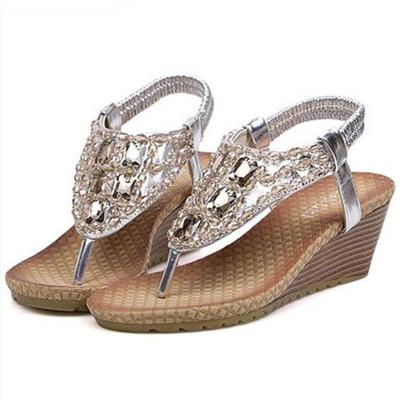 China Fashion Trend 2021 Luxury Crystal Toe Design Summer Diamond High Heeled Sandals Clip On for sale