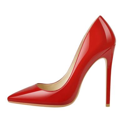 China Hot Design Cheap Price Women Anti Slippery Closed High Heels Stiletto Pointed Toe Slip On High Heel Pumps for sale