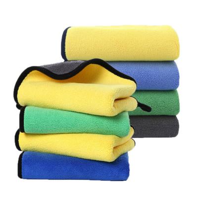 China Custom High Quality QUICK DRY Thicken 800gsm Microfiber Towel Car Cleaning Cloth Quick Dry Car Wash Towel For Car for sale