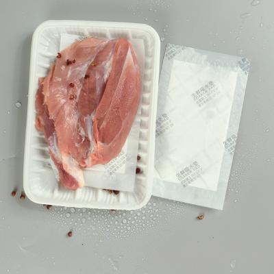 China Packaging Disposable Blood Water Polymer Super Absorbent Meat Spill Absorbent Pad for sale