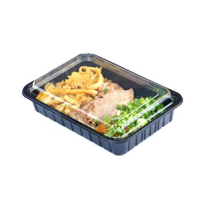 China Disposable Take Out Container Compartment Set Custom Disposable Take Out Bento Box for sale