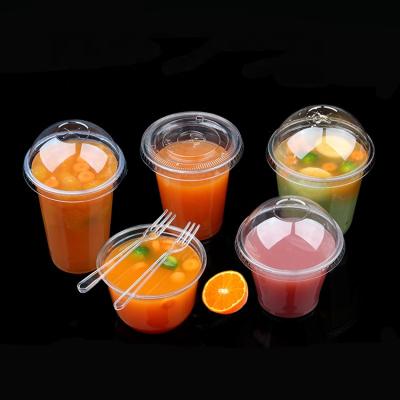 China Disposable Clear Squeezer Eco-Friendly Premium Disposable Transparent Juicer Fruit Ice Tea Milk Quality Plastic Cup for sale