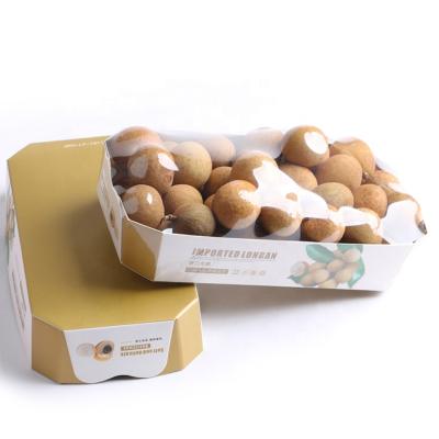 China Disposable Professional Custom Fruit Container Eco - Friendly Food Packaging Paper Box for sale