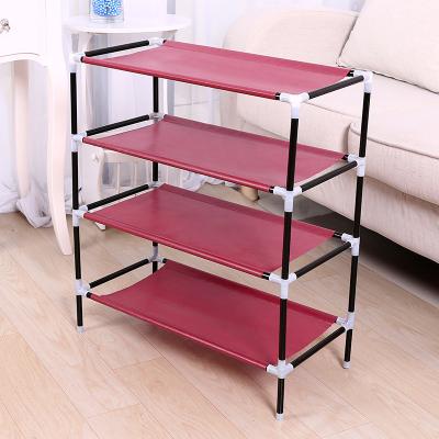 China china wholesale cheap metal shoe cabinets storage Folding portable shoe rack for sale