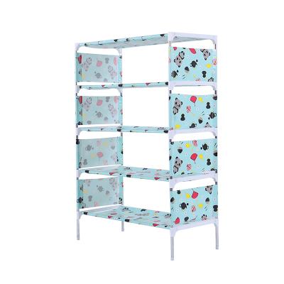 China 4 Tiers Esay To Assemble waterproof Shoe Cabinet cheap shoe rack for sale