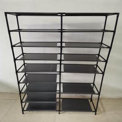 China 2022 factory sell best selling wholesale shoe rack folding waterproof Shoe rack double 9layer shoe cabinet for sale