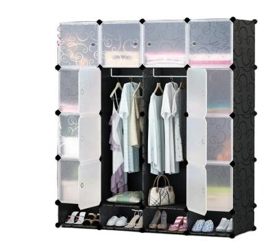 China 2022Promotion students Wardrobe Clothes Quilt DIY Wardrobe Simple plastic Cabinet for sale