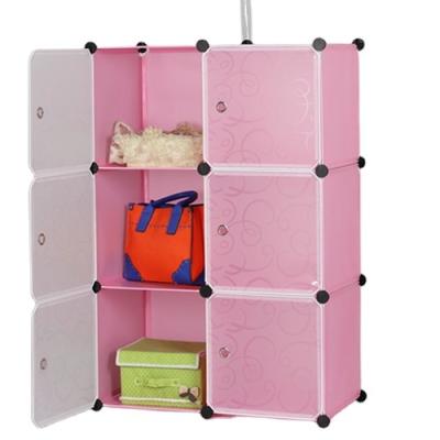 China Factory PP DIY kids cabinet Portable Student Cabinet Clothes Quilt storage cabinet bedroom furniture for sale