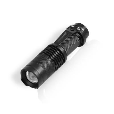 China Hot Sale Multifunctional Clip LED Flashlight LED Torch Zoom Tactical Flashlight for sale