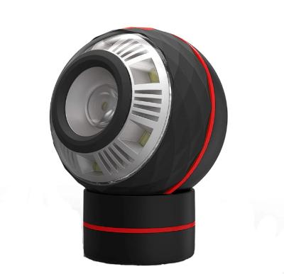 China ABS Factory Design Round Light Magnetic Work Light 250lm for Car, Camping, Outdoor for sale