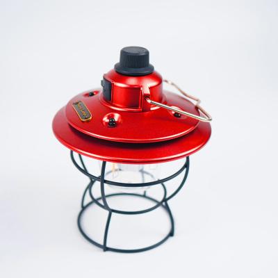 China 2022 New Retro Garden Portable Adjustable Brightness USB Rechargeable Led Camping Lantern for sale