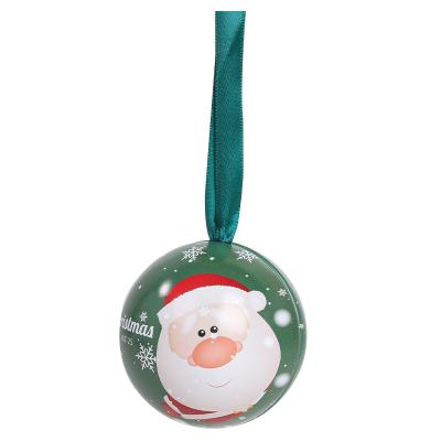 China 2021Amazon tinplate hot sale 7cm Christmas ball can open the mysterious surprise Christmas ornament balls gift box Christmas tree ornaments for sale