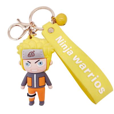 China Wholesale Car Cartoon Ninja Key Chain Cute 3d Cartoon PVC Kids Gift Key Chain Pendant Best Selling Pendant for sale