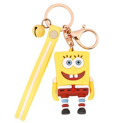 China 2021 Lovely Plastic Key Bag Car Key Ring Car KeyChains Cartoon Character Woman Child Pendant Key Chain Girl for sale