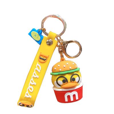 China Handwork gifts 2021Manufacture fashion 3d bracelet sneaker anime sublimation PVC custom key chain acrylic rubber keychains for sale