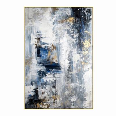 China Newest Design Extra Large Wall Gold Leaf Original Hand Painted Abstract Art Decor Modern Art Acrylic Oil Painting On Canvas for sale