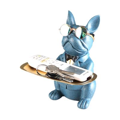 China Europe China Supplier Luxury Animal Dog Sculpture Home Office Decoration In Resin Cute Animal Statue for sale