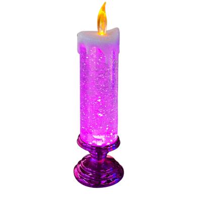 China Hot Sale Christmast Decoration Product Christmas Battery Operated Electric Acrylic Candles On Sale for sale