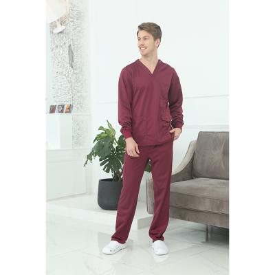 China High Quality Natural Breathable Scrubs Basic Designs Europe Hospital Nurses Uniforms Scrubs Suit, Nursing Uniforms Scrubs for sale