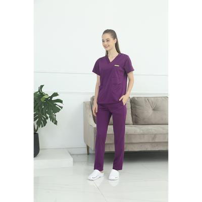 China Breathable Hot Selling Spandex / Polyester Doctor Nurse Uniforms Hospital Clothing Medical Patient Uniform for sale