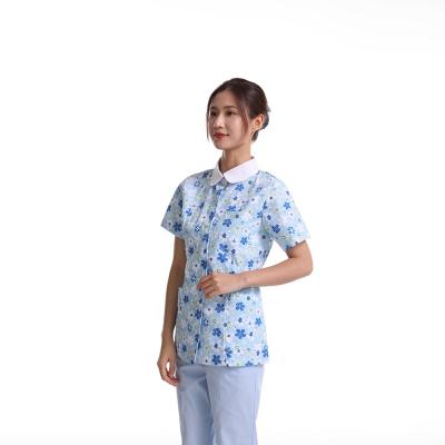 China Breathable Breathable Nurse Uniform Top and Pants Medical Clothing Cotton Polyester Women Nurse Hospital Uniforms Nursing Scrubs Uniforms for sale