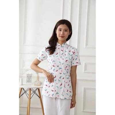 China Breathable Twill Nurse Uniform Tops And Pants 100% Cotton Women Nurse Hospital Uniform Breathable Shorts Sleeves High Quality for sale