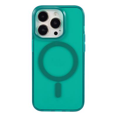 China Shockproof Custom Semi-Clear Phone Case with MagSafe for iPhone for sale