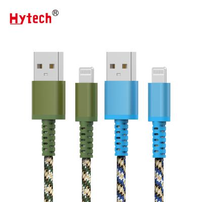 China IOS System HC65 Metal MFi Nylon Braided Cable With Extend SR For iPhone for sale