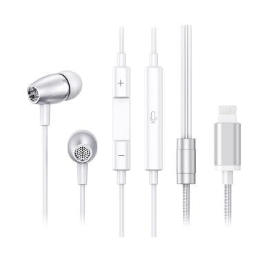 China High Quality Digital Audio Metal MFi Nylon Cable Earphone For iPhone for sale