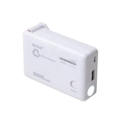 China Hand Crank Emergency Power Bank DC180B Hand Crank Dynamo Power Bank 2600mAh With Flashlight for sale