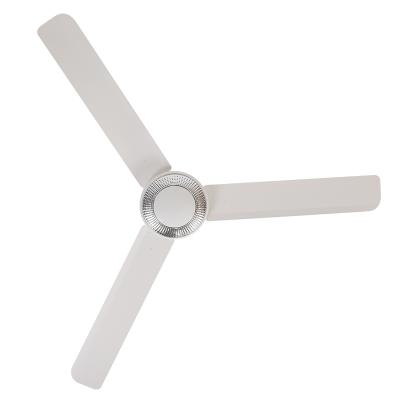 China Commercial Popular Energy Saving 56 Inch Solar Ceiling Fan Wall Switch Control Three Metal Blades AC Electric Ceiling Fan 220v for sale