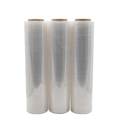 China Factory LLDPE STRETCH FILM 23 Micron LLDPE Moisture Proof Direct Wrap Transparent Stretch Film For Packaging Film for sale