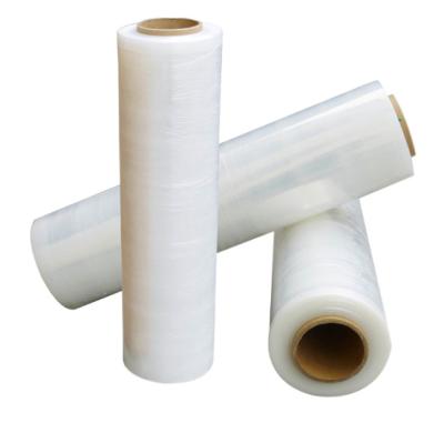 China HOT STRETCH FILM 23 Micron LLDPE Moisture Proof Wrap Transparent LLDPE Roll Stretch Film For Packaging Film for sale