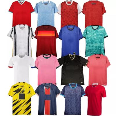 China Sets Buy Soccer Jersey Manufacturer Football Shirt Manufacturer Online Custom Design Men Kids Soccer Jersey Football Uniform Thailand for sale