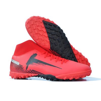 China Durable Red Butsalar Botas Futboll TF Indoor Soccer Shoes for sale