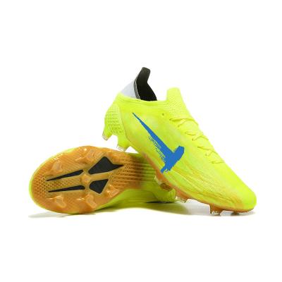 China Durable Futsal SPEEDFLOW+ FG Long Black / Solar Red Yellow Soccer Shoes For Men for sale