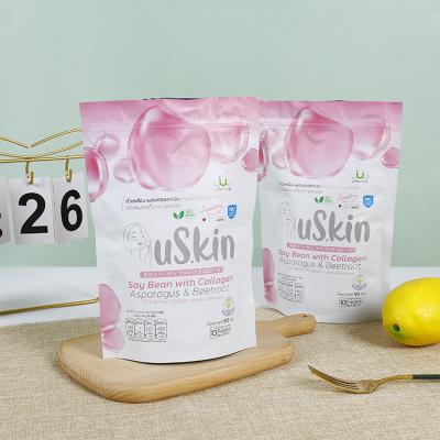 China Wholesale Custom Moisture Proof Mask Bag Printing Three Side Sealing Compound Aluminum Foil Bag Food Cosmetics Vacuum Plastic Packaging Bag for sale